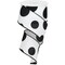 2.5" Faux Burlap Giant Polka Dot Ribbon: White & Black (10 Yards)